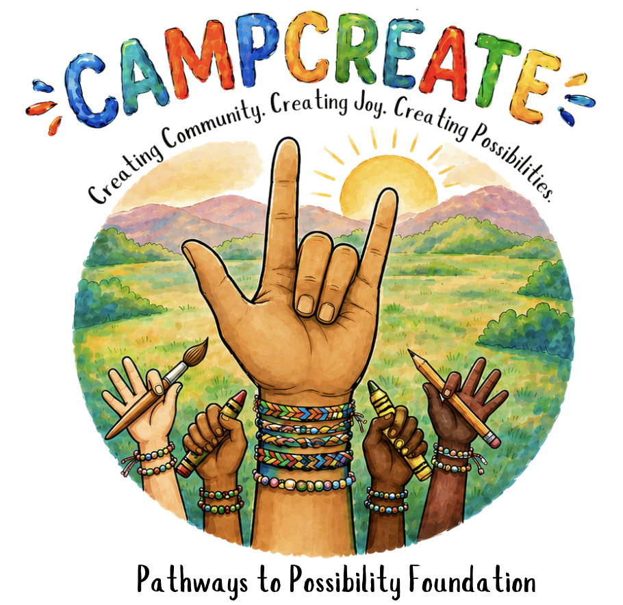 CampCreate logo — Creating Community, Creating Joy, Creating Possibilities